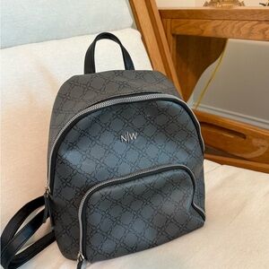 Black Leather Backpack